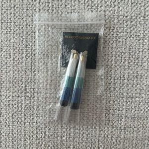 Rebecca Minkoff Stacked Tassel Earrings Blue, NWT